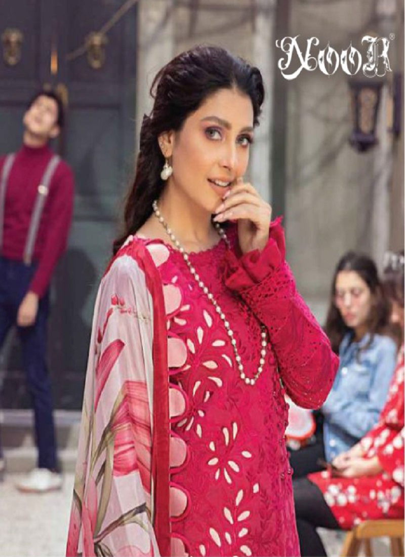 Noor Mushq 1 Latest  Embroidery Work With peach Pakistani Salwar Suit Collection 